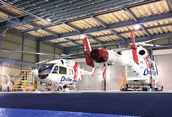救命救急センターに専用ヘリコプターが常駐