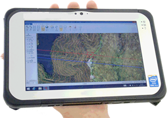 業務フロー全体をサポートするハンディGPS