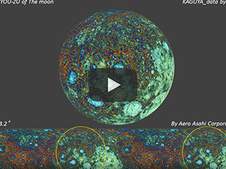 月の陰陽図　360°ビュー